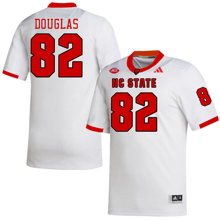 NC State Wolfpack #82 Preston Douglas College Football Jerseys Stitched-White
